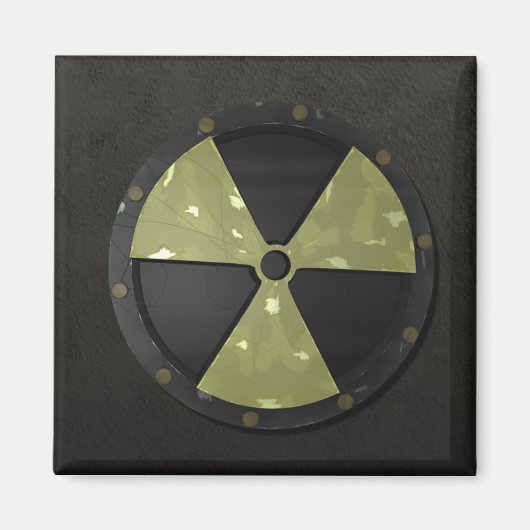 Radioactief Symbol Magneet (Voorkant)