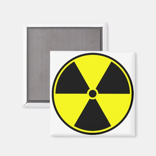 Radioactief Symbol Magneet (Voorkant / Achterkant)