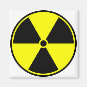 Radioactief Symbol Magneet (Voorkant)
