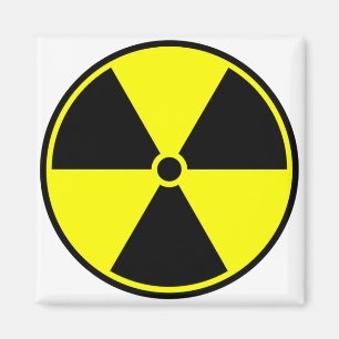 Radioactief Symbol Magneet