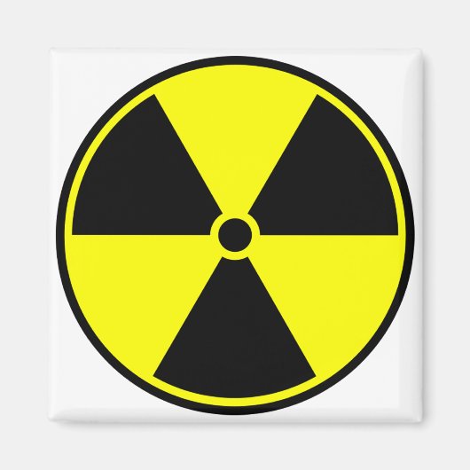 Radioactief Symbol Magneet (Voorkant)