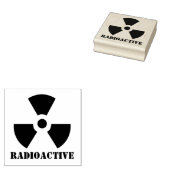 Radioactief Symbol Rubberstempel (Gestempeld)
