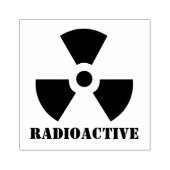 Radioactief Symbol Rubberstempel (Afrduk)