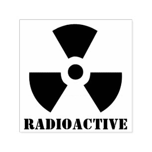 Radioactief Symbol Zelfinktende Stempel