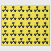Radioactief symbool cadeaupapier (Vlak)