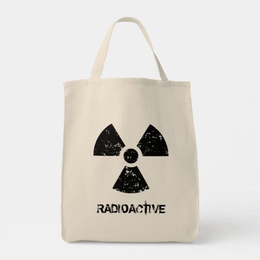 Radioactief symbool - Fun Tote Bag (Achterkant)