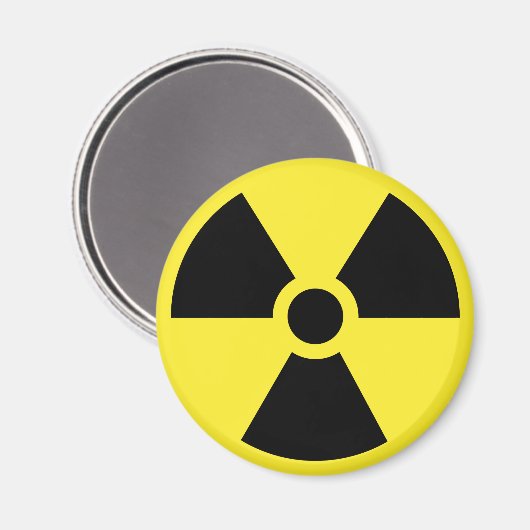 Radioactief Symbool Magnet (Voorkant / Achterkant)