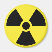Radioactief Symbool Magnet (Voorkant)