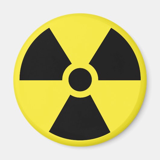 Radioactief Symbool Magnet (Voorkant)