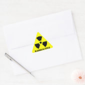 RADIOACTIEF Symbool Waarschuwing Etiket Halloween  (Envelop)