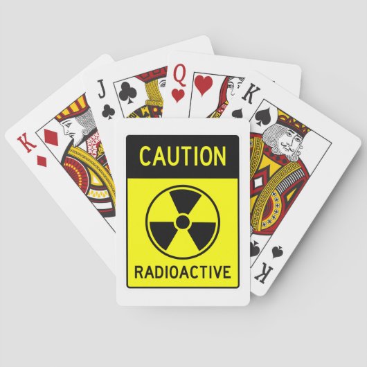 RADIOACTIEF Teken met zeer vette bewegingsruimte Pokerkaarten (Achterkant)