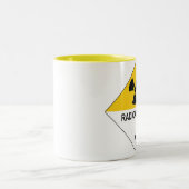 radioactief tweekleurige koffiemok (Center)