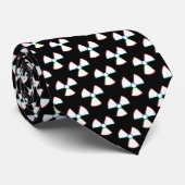 Radioactief waarschuwingssignaal | Koolgrunge Stropdas (Opgerold)