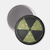 Radioactief waarschuwingssymbool magneet (Voorkant / Achterkant)