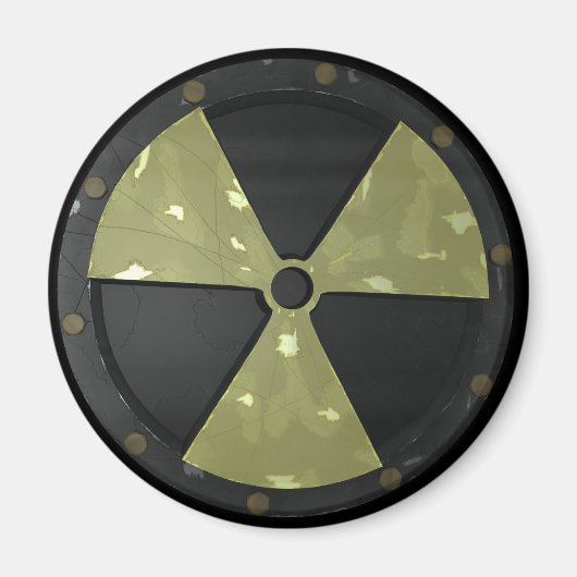 Radioactief waarschuwingssymbool magneet (Voorkant)