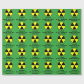 Radioactief wrapppapier cadeaupapier (Vlak)