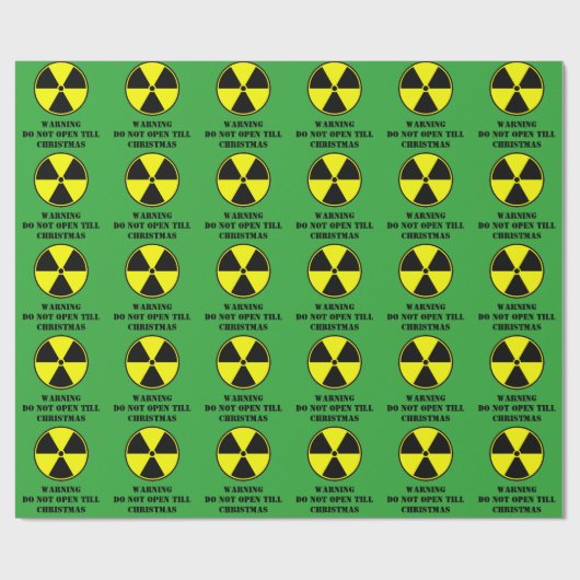 Radioactief wrapppapier cadeaupapier (Vlak)