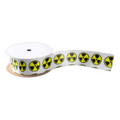 Radioactief Yellow And Black Symbol Satijnen Lint (Spoel)