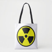 Radioactief Yellow And Black Symbol Tote Bag (Voorkant)