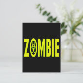 Radioactief Zombie Briefkaart (Staand voorkant)