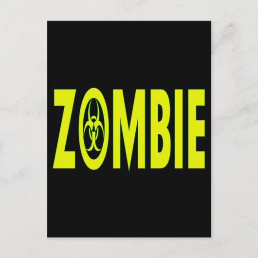 Radioactief Zombie Briefkaart (Voorkant)
