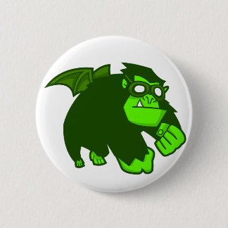 Radioactieve Ape! Ronde Button 5,7 Cm