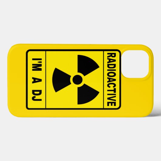 Radioactieve dj Case-Mate iPhone case (Achterkant (horizontaal))