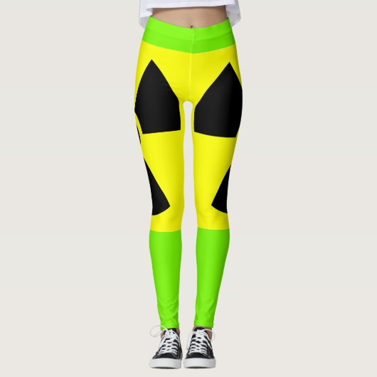 Radioactieve groene Leggings (Voorkant)