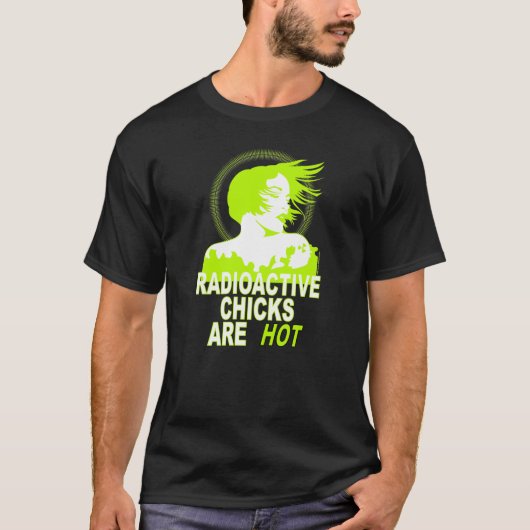 Radioactieve kippen zijn warm t-shirt (Voorkant)
