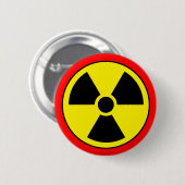 Radioactieve Knop Ronde Button 5,7 Cm (Voorkant /achterkant)