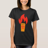 radioactieve koffie t-shirt (Voorkant)