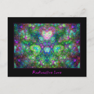Radioactieve liefde briefkaart
