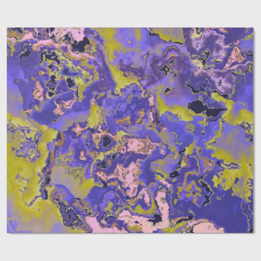 Radioactieve marmer cadeaupapier (Vlak)