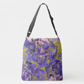 Radioactieve marmer crossbody tas (Achterkant)