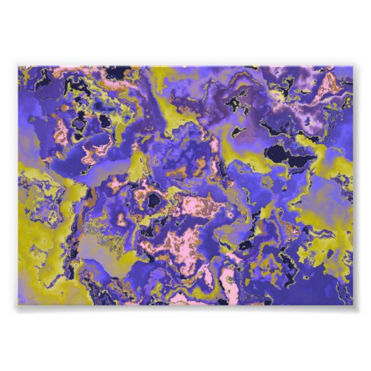 Radioactieve marmer foto afdruk (Voorkant)