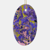 Radioactieve marmer keramisch ornament (Rechts)