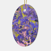 Radioactieve marmer keramisch ornament (Links)