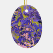 Radioactieve marmer keramisch ornament (Achterkant)