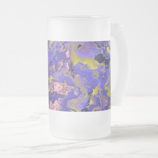 Radioactieve marmer matglas bierpul (Voorkant rechts)