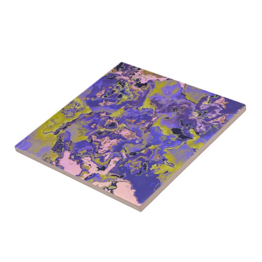 Radioactieve marmer tegeltje (Zijkant)