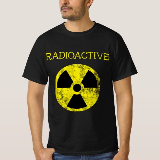 Radioactieve nucleaire straling Fallout symbool Ha T-shirt (Voorkant)