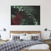 Radioactieve Roos Canvas Afdruk (Insitu (Slaapkamer))