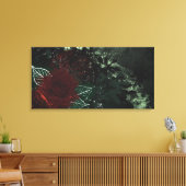 Radioactieve Roos Canvas Afdruk (Insitu (Woonkamer))