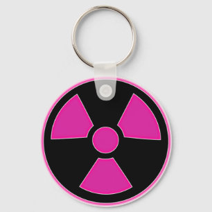 Radioactieve Roze Sleutelhanger