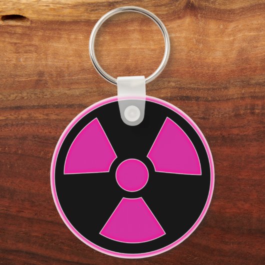 Radioactieve Roze Sleutelhanger (Voorkant)
