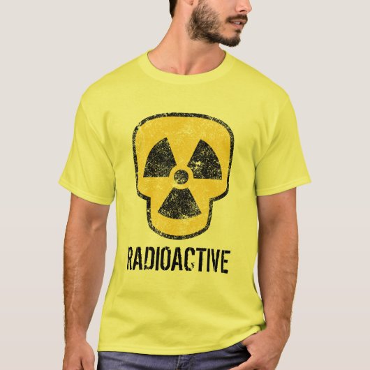 Radioactieve schedel t-shirt (Voorkant)