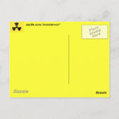 Radioactieve Sign. Briefkaart (Achterkant)