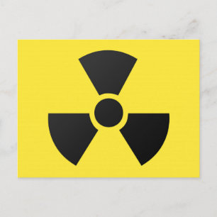 Radioactieve Sign. Briefkaart