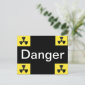 Radioactieve Sign. Briefkaart (Staand voorkant)