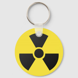 Radioactieve Sign. Sleutelhanger
